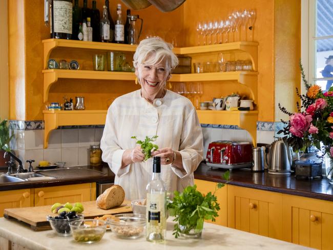 EMBARGO FOR TWAM 23 APRIL 2022. FEE MAY APPLY. Chef Maggie Beer at her farm outside of Adelaide. Jack Fenby/TWAM