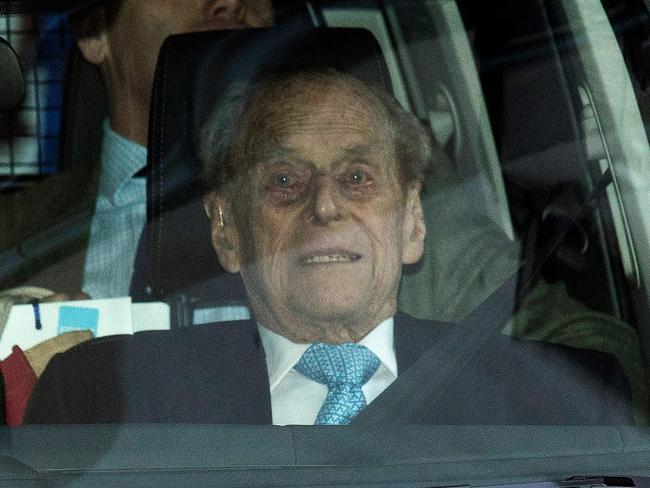 Prince Philip, the Duke of Edinburgh, is not happy about Prince Harry’s royal decision. Picture: Stringer/AFP