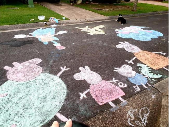 Alina Melbounre’s Peppa Pig, Pokemon and Sonic the Hedgehog mashup in Queensland’s Sunshine Coast. Picture: Facebook