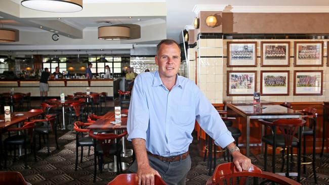 Former Brookvale Hotel owner Charles Kelly showed off the then recently refurbished pub in March 2016. Picture: Troy Snook