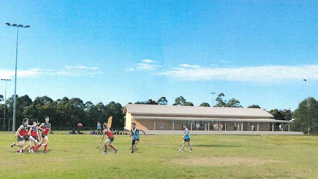 Artist impressions of planned upgrades to Greenway Oval, Cherrybrook.