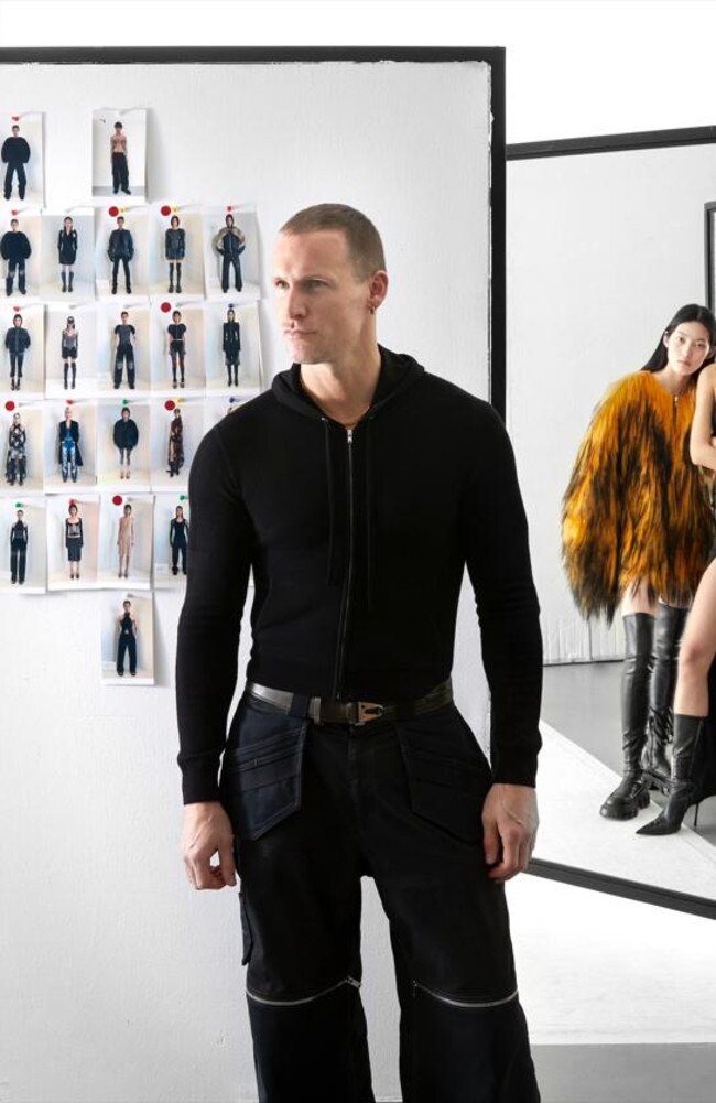 Australian fashion designer Dion Lee in his Shanghai studio. Picture: James Bantone