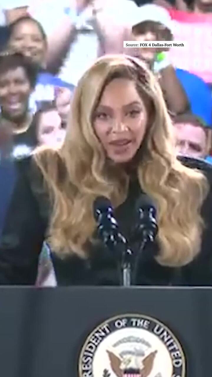 Beyoncé campaigns for Kamala Harris at Texas rally