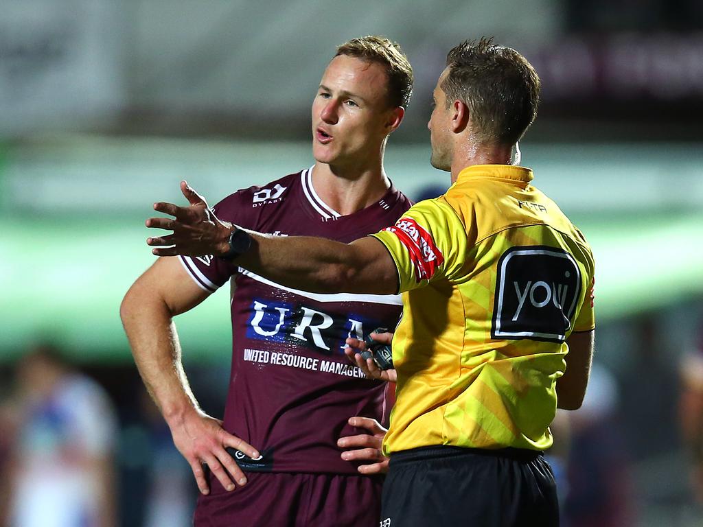 The Sea Eagles fear teams will try to slow them down by giving away penalties. Picture: Jason McCawley/Getty Images