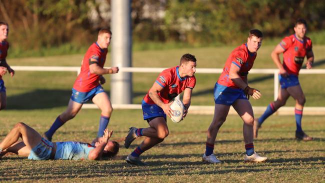 Jy Hitchcox making a run for Wests Devils. Picture: Steve Montgomery