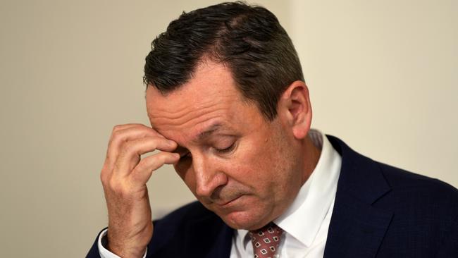 Premier Mark McGowan quashed rumours the state would reopen in time for the fifth Ashes test in January. Picture: NCA NewsWire/Sharon Smith