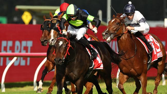 King's Secret charges home to win at Rosehill. Picture: Getty Images