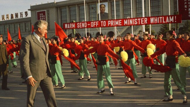 Gough Whitlam during his second visit to China in 1973. He had gone there earlier in 1971 as opposition leader.