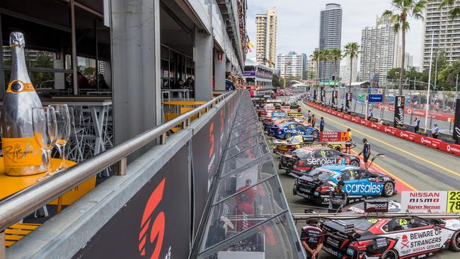 The view down the Gold Coast 600 pit lane last year.