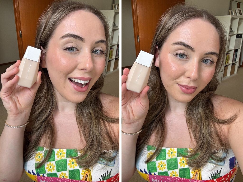 Marina tries the Fenty Beauty Eaze Drop Blurring Skin Tint Foundation.