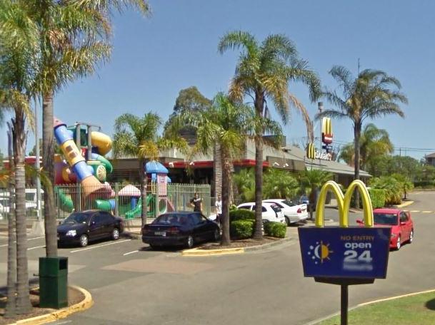 Lake Haven brawl: The brawl took place in the car park near McDonald's. Image: Google Maps.