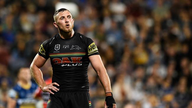 MACKAY, AUSTRALIA – SEPTEMBER 18: Kurt Capewell of the Panthers looks on during the NRL semi-final match between the Penrith Panthers and the Parramatta Eels at BB Print Stadium on September 18, 2021 in Mackay, Australia. (Photo by Matt Roberts/Getty Images)