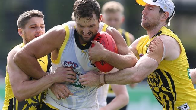 Toby Nankervis at Richmond training. Picture: Wayne Ludbey