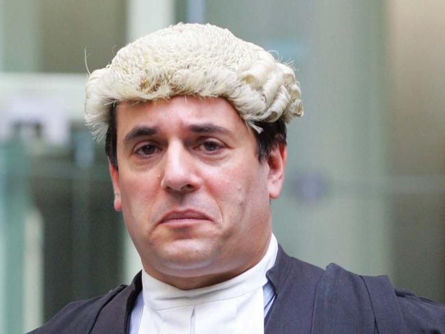 ###NO BYLINE### Crown prosecutor Sal Vasta outside the Brisbane Supereme Court for the trail of Benjamine Albert Hester