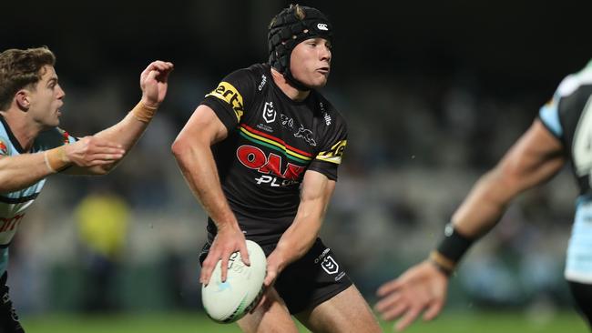 Matt Burton against Cronulla. Picture: Brett Costello / NRL Photos