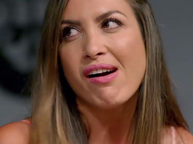 Married at First Sight: Nadia calls Anthony a ‘know it all’. Picture: Nine