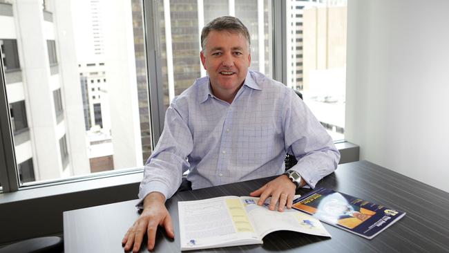 Banking analyst Brian Johnson at his office in Sydney.