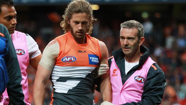 Callan Ward was concussed during last year’s preliminary final. Picture: Phil Hillyard