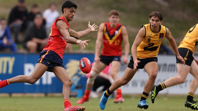 Nasiah Wanganeen-Milera is the best kick in the draft. Picture: Paul Kane/Getty Images