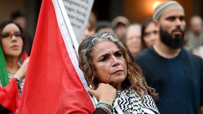 Protest for Palestine at King George Square, Brisbane, in January. Picture: John Gass