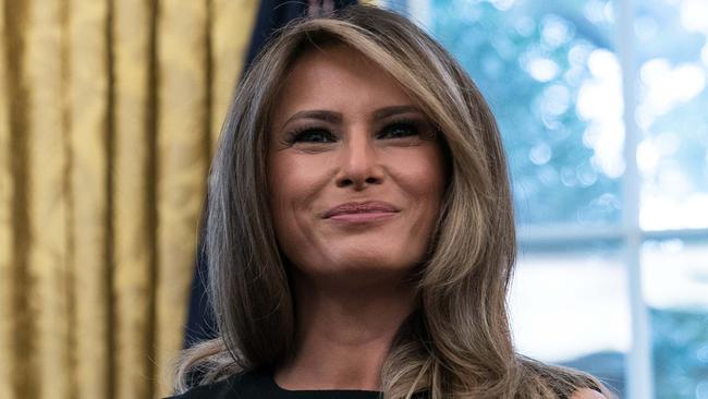 Melania Trump Ignores Shoe Controversy, Wears Manolo Blahnik Heels 