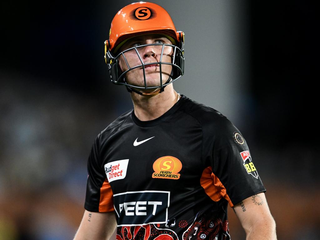 Finn Allen hit a crucial half-century for the Scorchers. Picture: Getty Images