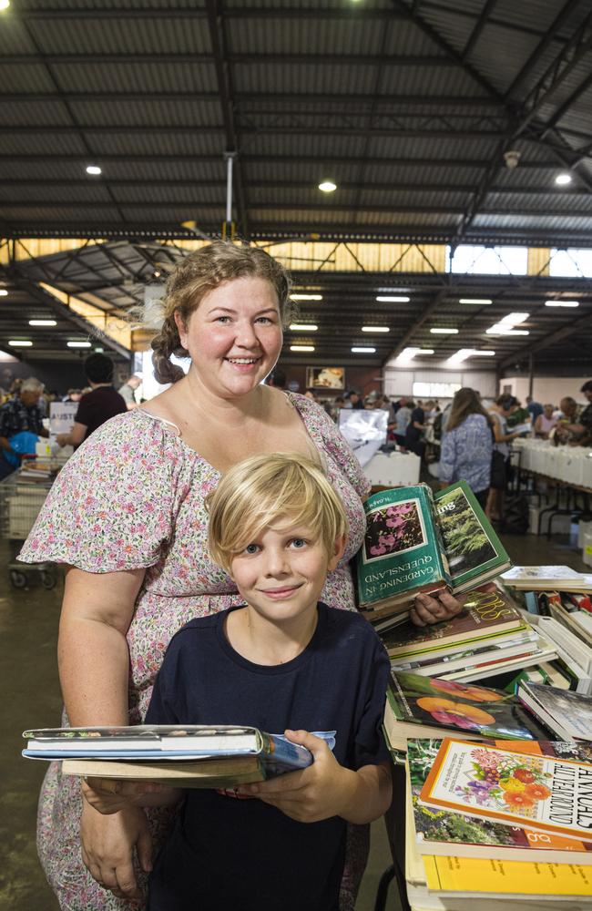 Sarah and Cohen Young at The Chronicle Lifeline Bookfest at Toowoomba Showgrounds, Saturday, March 2, 2024. Picture: Kevin Farmer