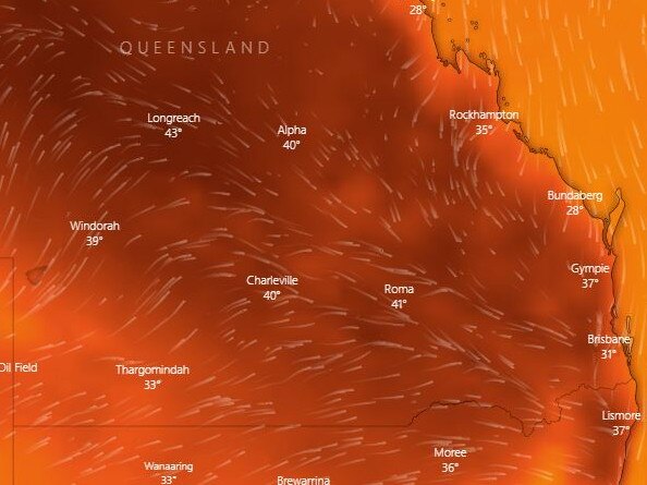 Heatwave hits on Sunday across Queensland.