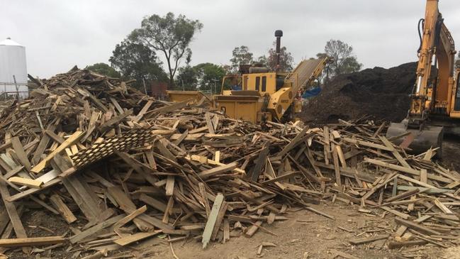 The messy looking site in Mt Ku-ring-gai, inspected by the EPA. Picture: NSW EPA