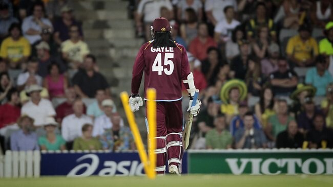 Manuka: Chris Gayle out for two