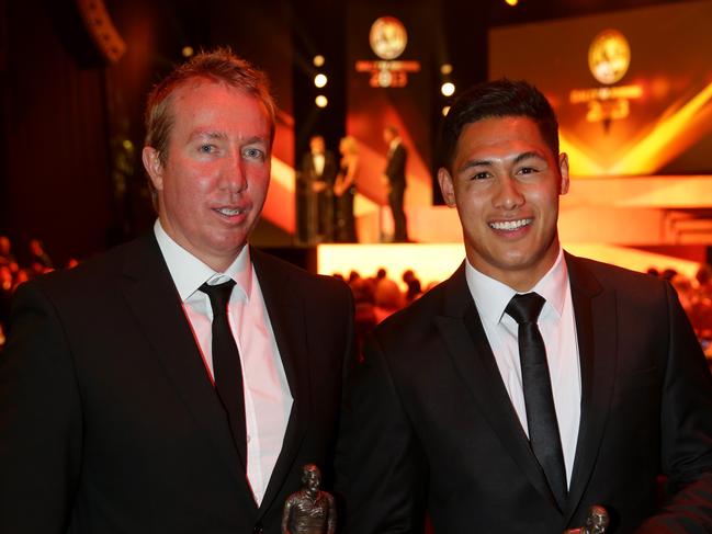 With Roger Tuivasa-Sheck at the 2013 Dally Ms. Picture: Gregg Porteous