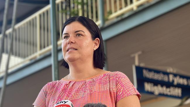 Chief Minister Natasha Fyles said it would take a “multitude of measures” to turn the tide on crime and anti-social behaviour. Picture: (A)manda Parkinson