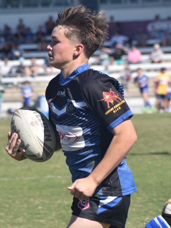 Rockhampton District Junior Rugby League CQ Club Challenge, under-13, Norths Knights versus Springsure, Browne Park, June 24, 2023.