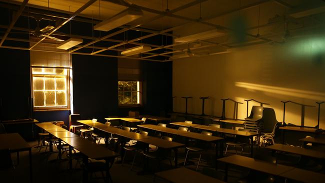 The old buildings are now set up as classrooms for Liverpool TAFE. Picture: PHIL ROGERS