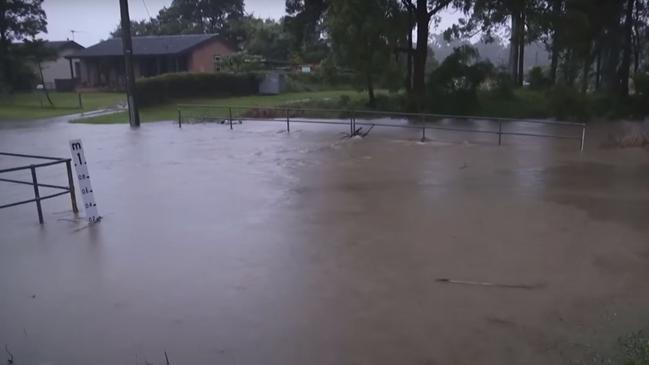 Flood warnings are in place across the east coast. Picture: Nine/Today