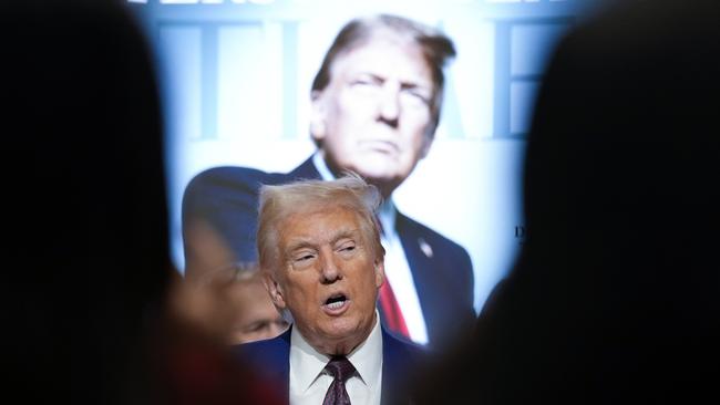 President-elect Donald Trump speaks during a Time magazine Person of the Year event at the New York Stock Exchange.