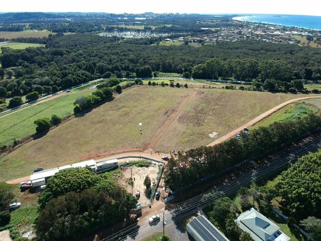 The controversial Tweed Valley Hospital site at Cudgen.