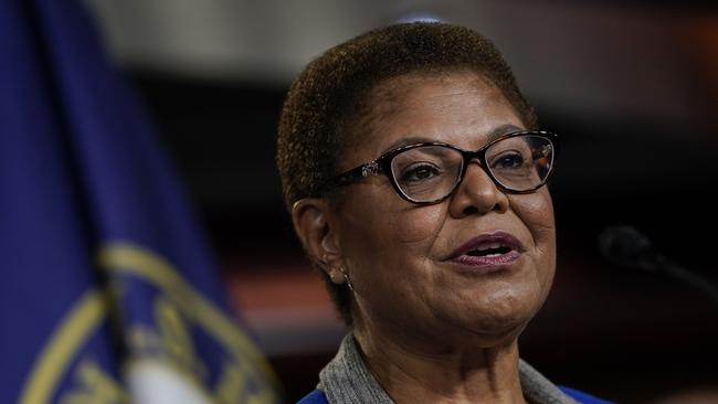 Congresswoman Karen Bass is chair of the Congressional Black Caucus. Picture: AFP