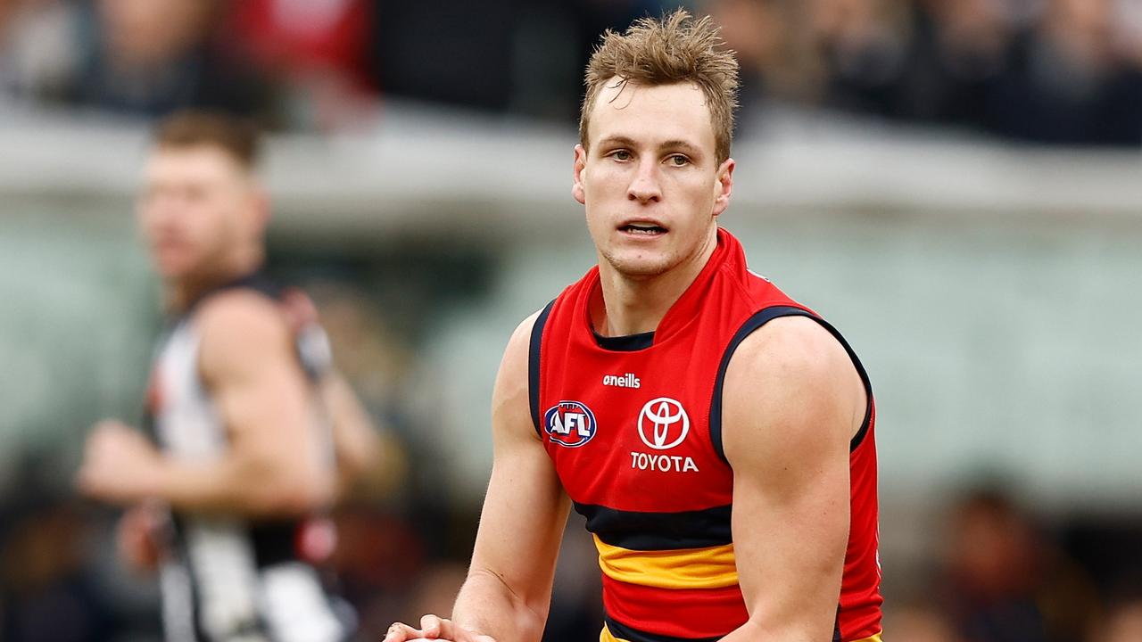 Jordan Dawson would have fancied his chances to win the game with a kick after the siren. (Photo by Michael Willson/AFL Photos via Getty Images)