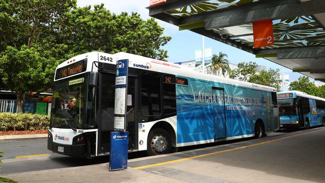 A Sunbus driver was attacked by a group of youths near Raintress on Friday night. Picture: Brendan Radke