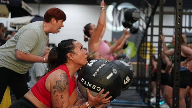 10000 athletes put their fitness to the test in a massive Hyrox competition this weekend (14-15 Dec) at Melbourne Exhibition and Convention Centre. Picture Valeriu Campan