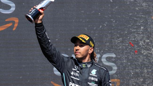 Lewis Hamilton has been the victim of racist commentary from former F1 driver Nelson Piquet Picture: AFP