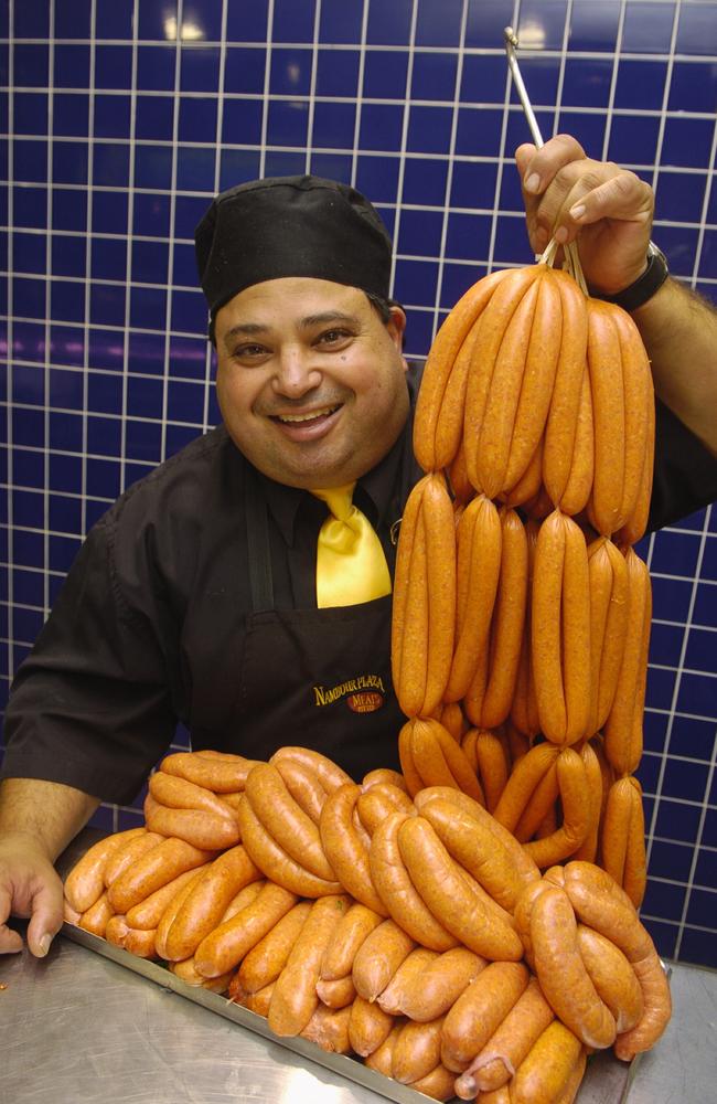 Arthur Michael Vella working as a butcher in 2007. Picture: Michaela Glen