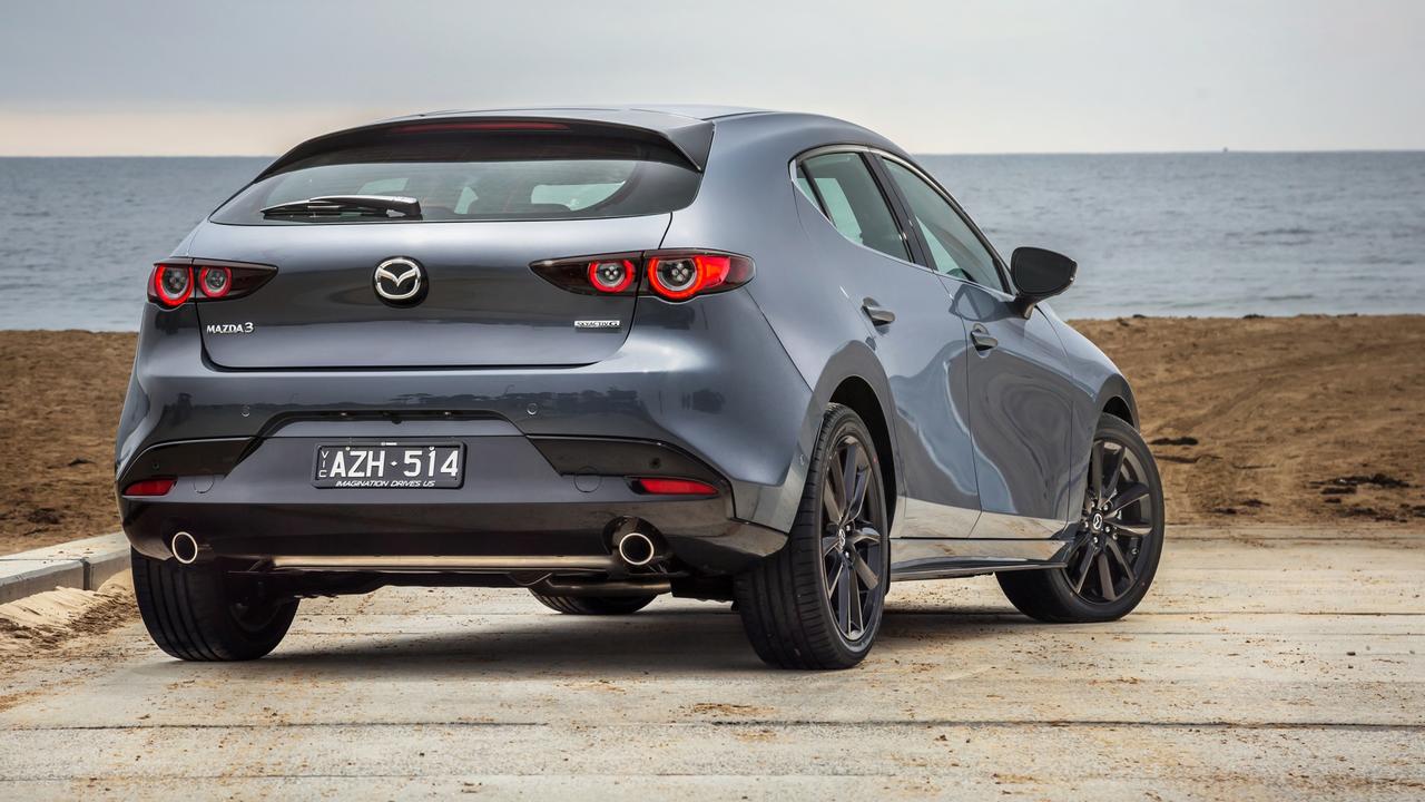 The Mazda3 can be ordered with new ‘polymetal grey’ paint for $495.