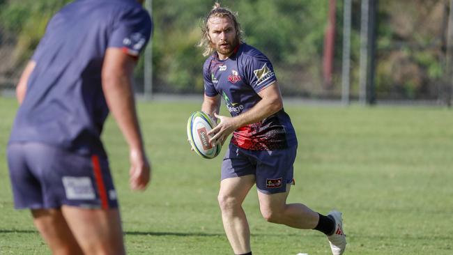 Ben Lucas in action during a training session with the Queensland Reds at Suncorp Stadium. Picture: AAP