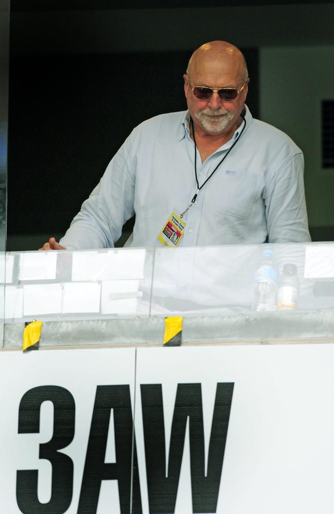 Hunt in the 3AW commentary box at the MCG.