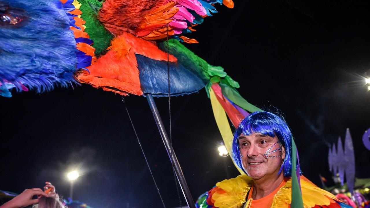 A giant rainbow lorikeet was a highlight. Picture: NCA NewsWire/Flavio Brancaleone