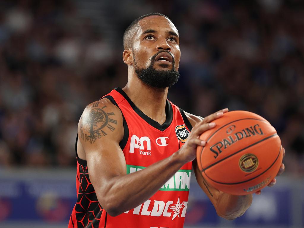 Wildcats star Bryce Cotton was kept quiet by his lofty standards, restricted to his lowest offensive output - 22 poitns - since January 22, when he scored 14 against Melbourne United. Picture: Getty Images