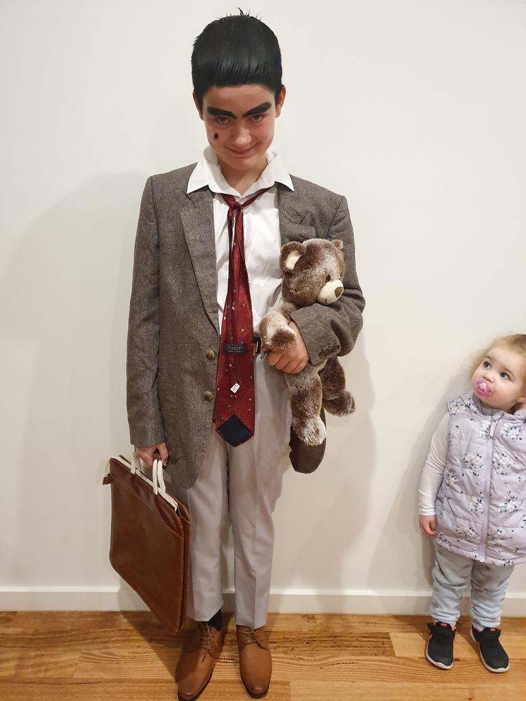 Mason went as his idol - Mr Bean - for Book Week.