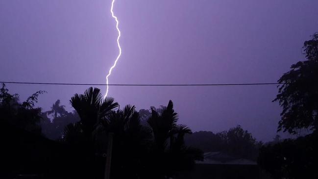 Unpredictable storms and hot temperatures are a sign of the build-up to the wet season, experts say, as localised storms and high temps are likely to continue in the coming days. Picture: Supplied.